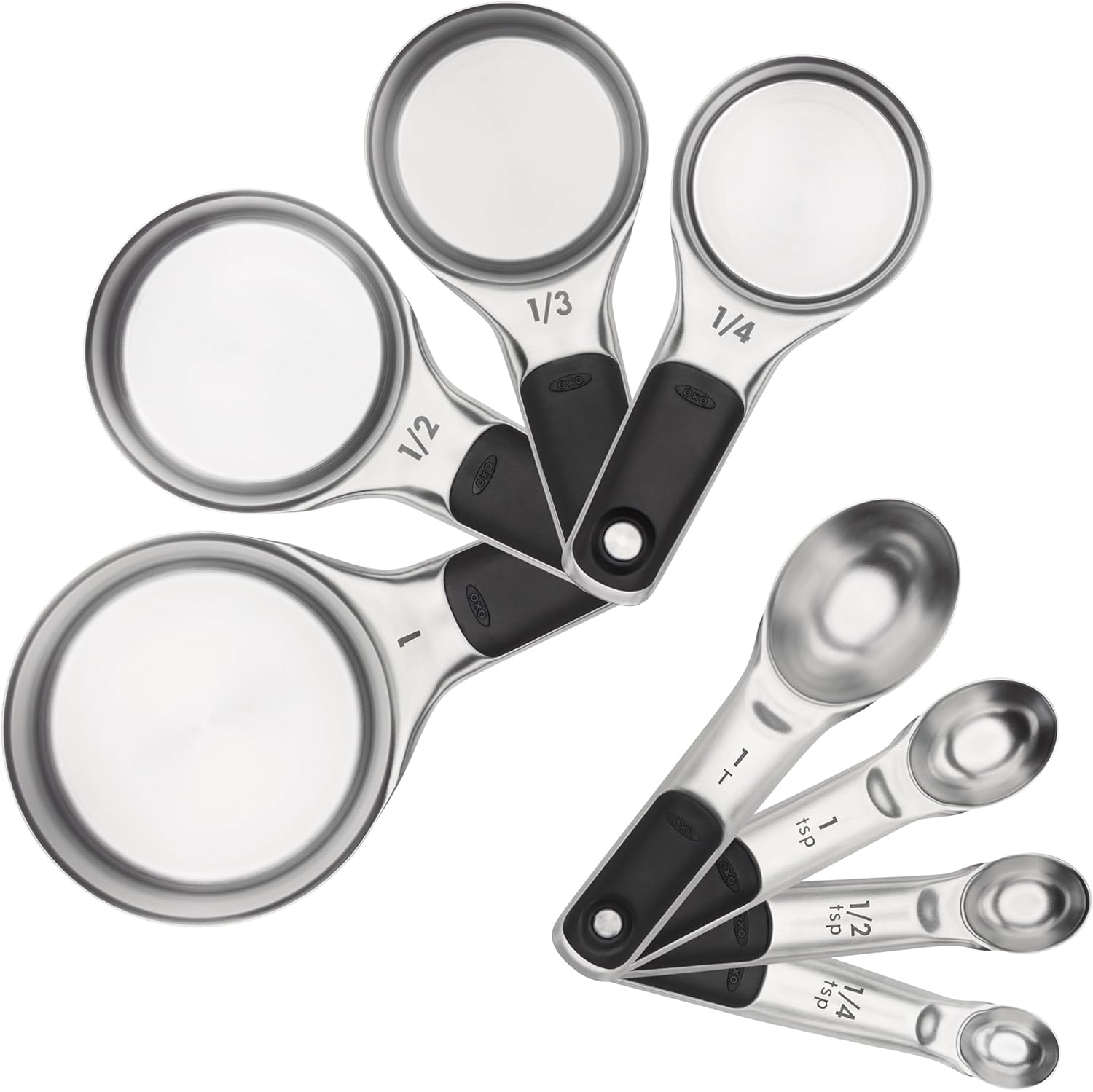 Stainless Steel Measuring Cups Set – 4 Piece Kitchen Baking & Cooking Cups