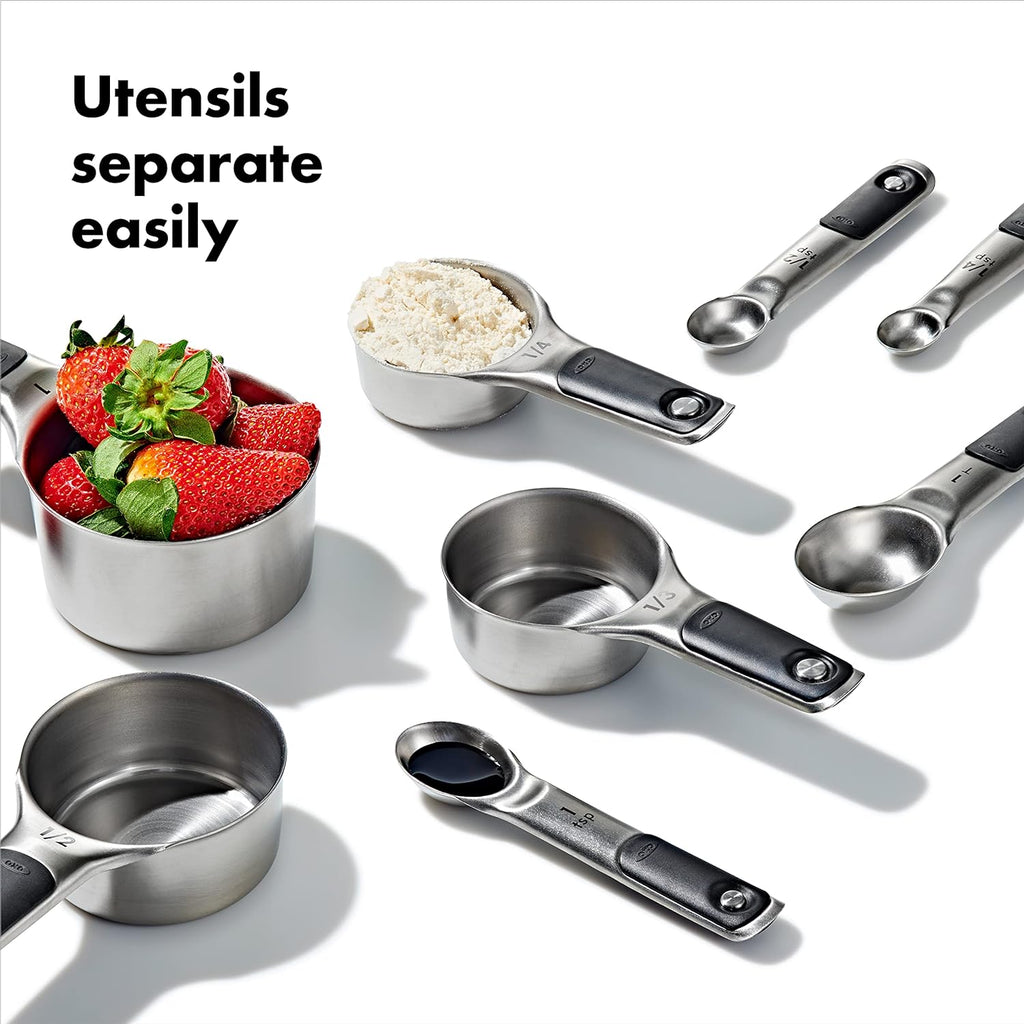 Stainless Steel Measuring Cups Set – 4 Piece Kitchen Baking & Cooking Cups