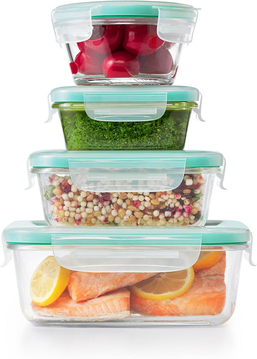 12-Piece Airtight Food Storage Container Set | Leakproof Seal Plastic Containers for Pantry, Kitchen Organization & Meal Prep