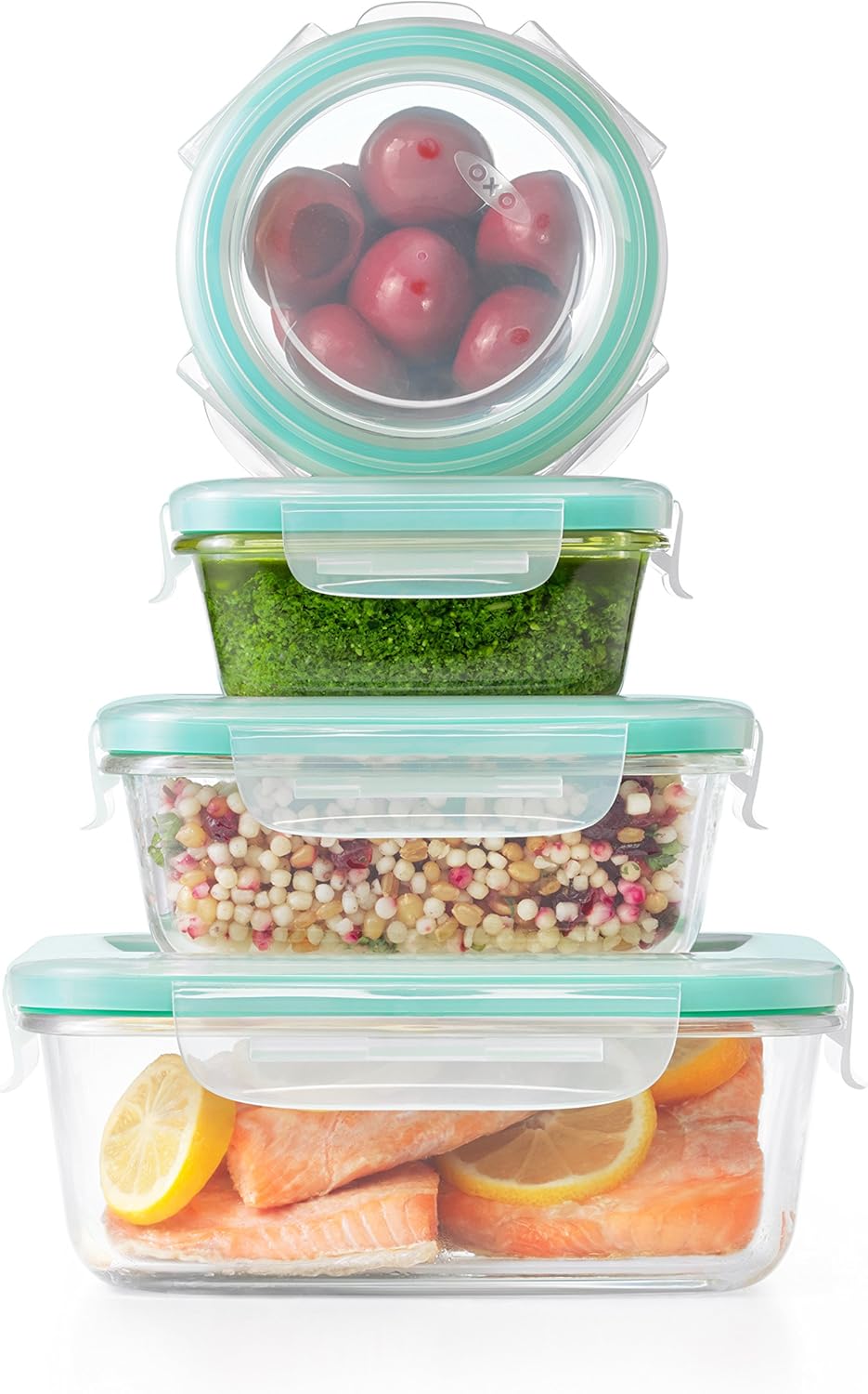 12-Piece Airtight Food Storage Container Set | Leakproof Seal Plastic Containers for Pantry, Kitchen Organization & Meal Prep
