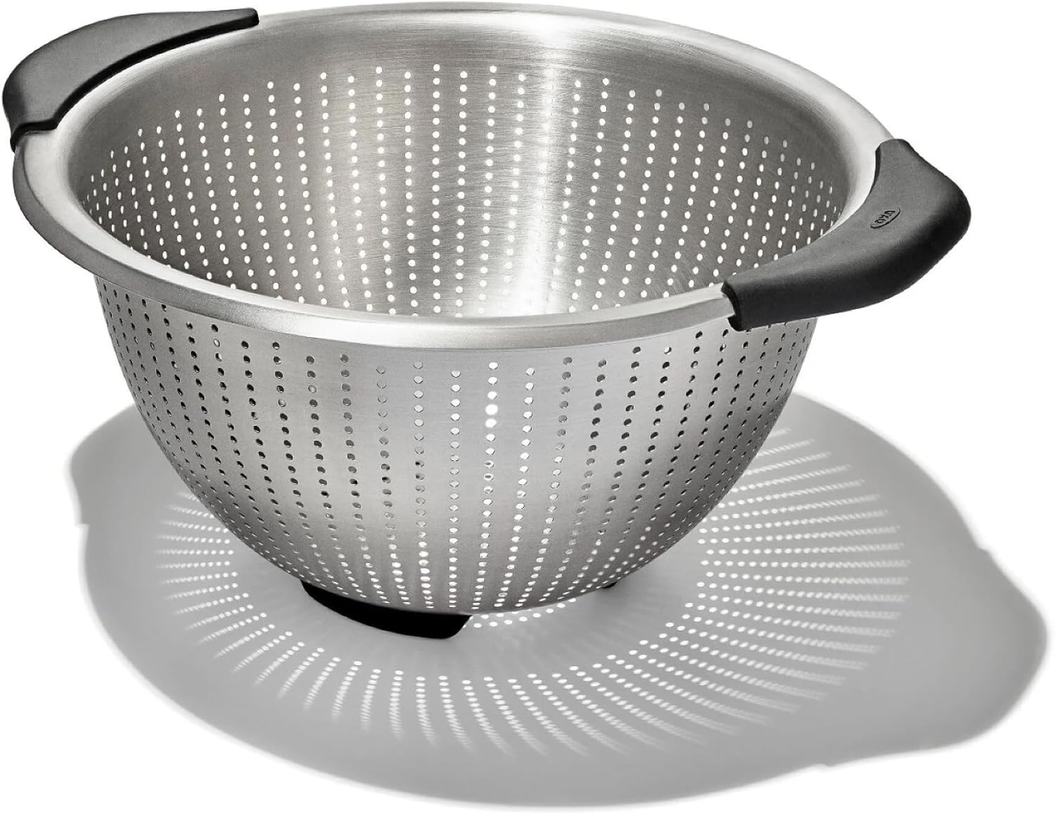 Good Grips Stainless Steel Colander, 5 qt. Capacity, Non-Slip Handle Kitchen Strainer